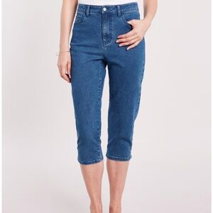 Blair DenimEase Classic 5-Pocket Capris - Size 18W